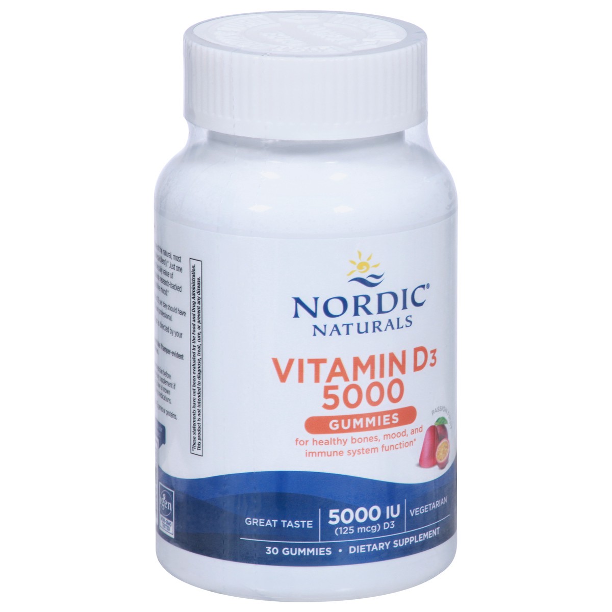 slide 5 of 9, Nordic Naturals 5000 IU Passion Fruit Vitamin D3 30 Gummies, 30 ct