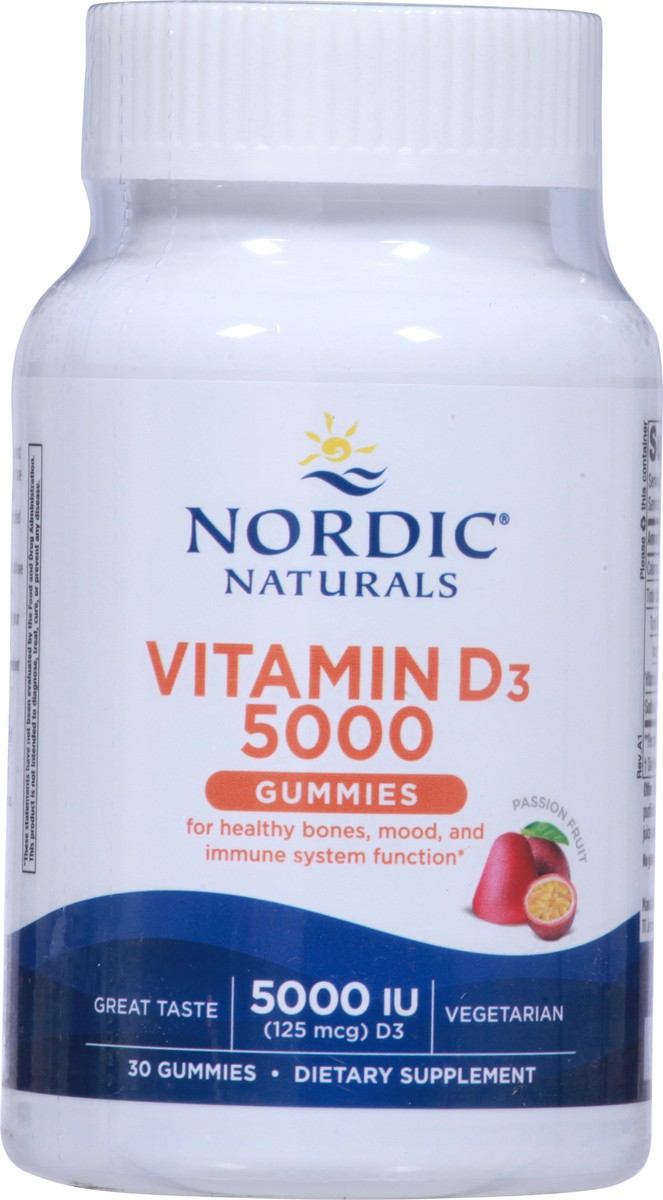 slide 8 of 9, Nordic Naturals 5000 IU Passion Fruit Vitamin D3 30 Gummies, 30 ct
