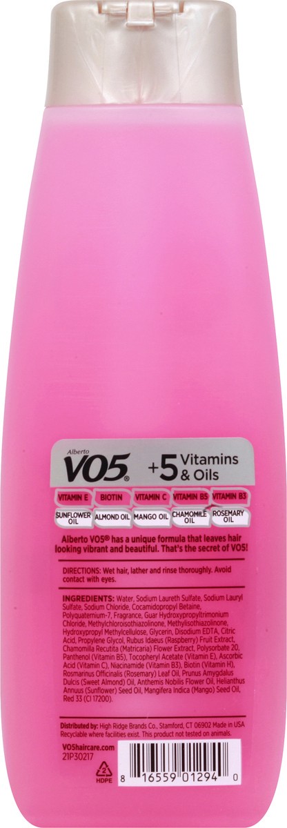 slide 9 of 9, Alberto VO5 Raspberry Shampoo, 12.5 oz