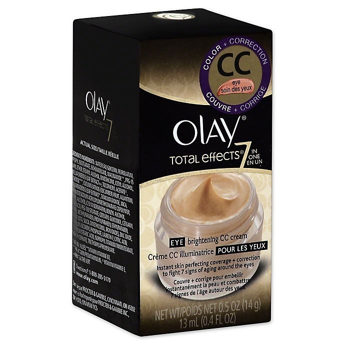 slide 1 of 1, Olay Total Effects Eye Brightening CC Cream, 0.5 oz