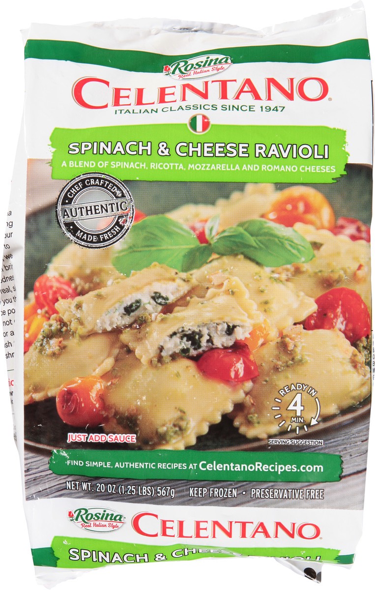slide 4 of 13, Celentano Spinach & Cheese Ravioli 20 oz, 20 oz