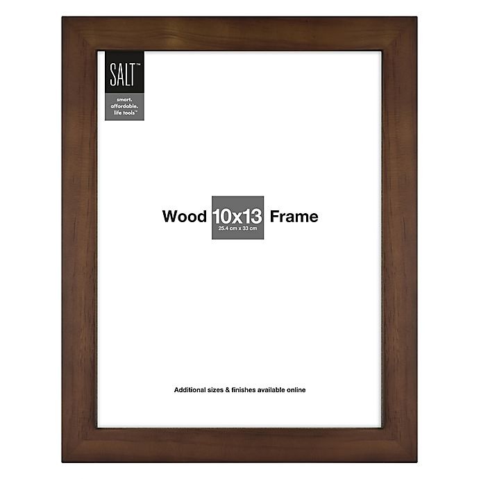 slide 1 of 2, SALT Wall Frame - Walnut, 10 in x 13 in