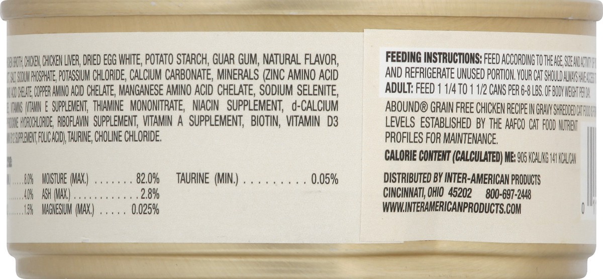 slide 10 of 12, around Shredded Adult Chicken Recipe in Gravy Cat Food 5.5 oz, 5.5 oz