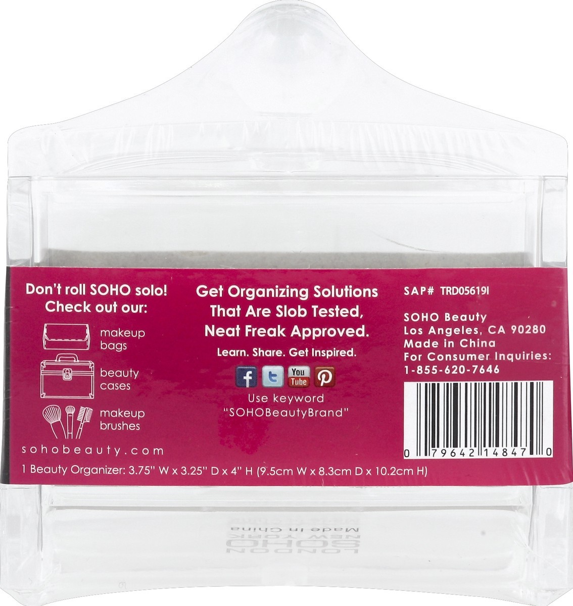 slide 5 of 5, SOHO Clean Up Your Act Cotton Swab Dispenser, 2 ct