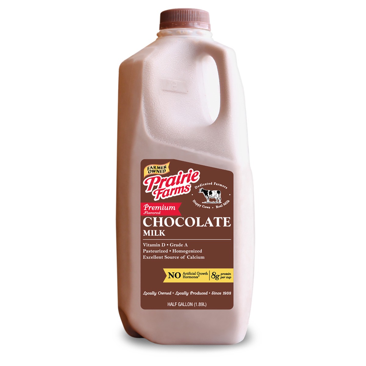 slide 1 of 9, Prairie Farms Dairy Chocolate Milk 1/2 gal, 1/2 gal