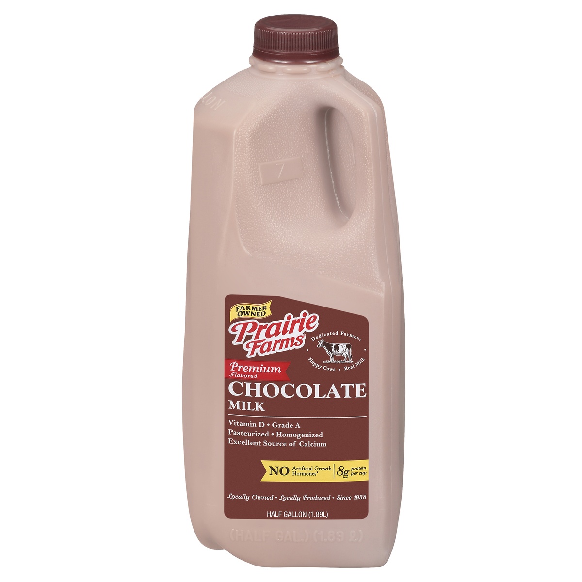 slide 1 of 1, Prairie Farms Chocolate Milk, 1/2 gal