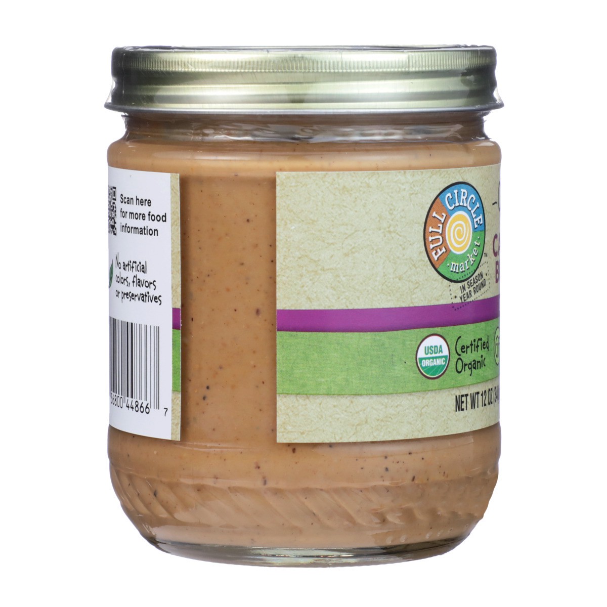 slide 6 of 9, Full Circle Market Creamy Cashew Butter, 12 oz