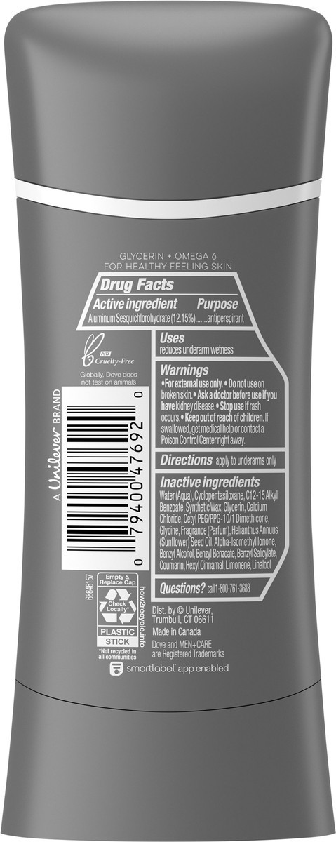 slide 5 of 5, Dove Men+Care Coastal Cedar Antiperspirant, 2.6 oz