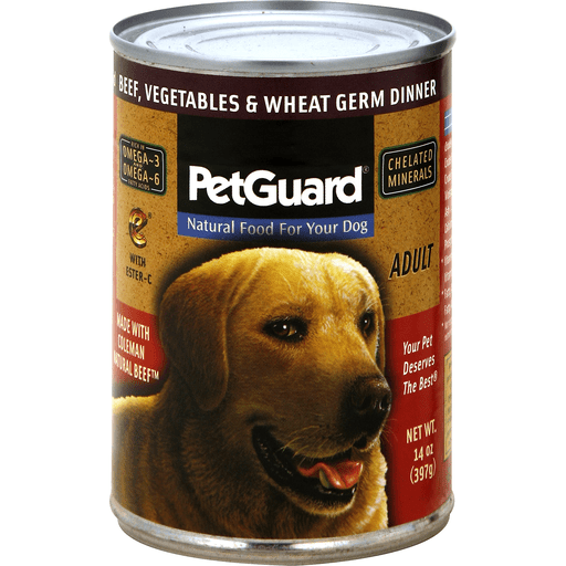 slide 1 of 1, PetGuard Beef Vegetable Wheat Adult Dog Food, 14 oz