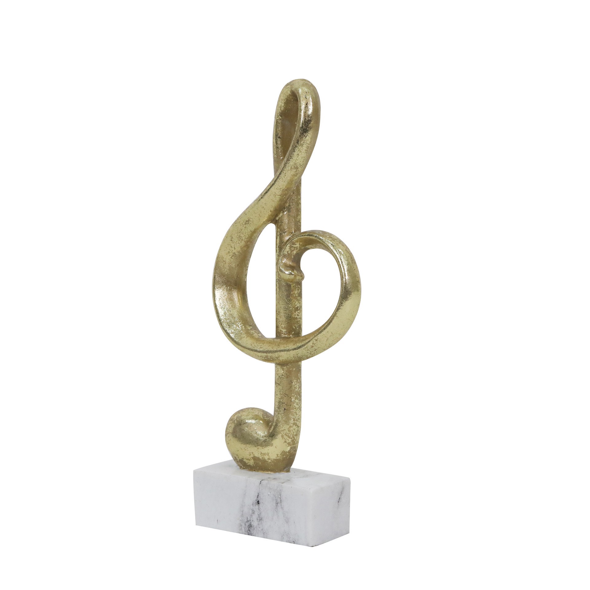 slide 2 of 3, 6.5" Gold Treble Clef Tabletop Decor By Ashland, 6.5 in
