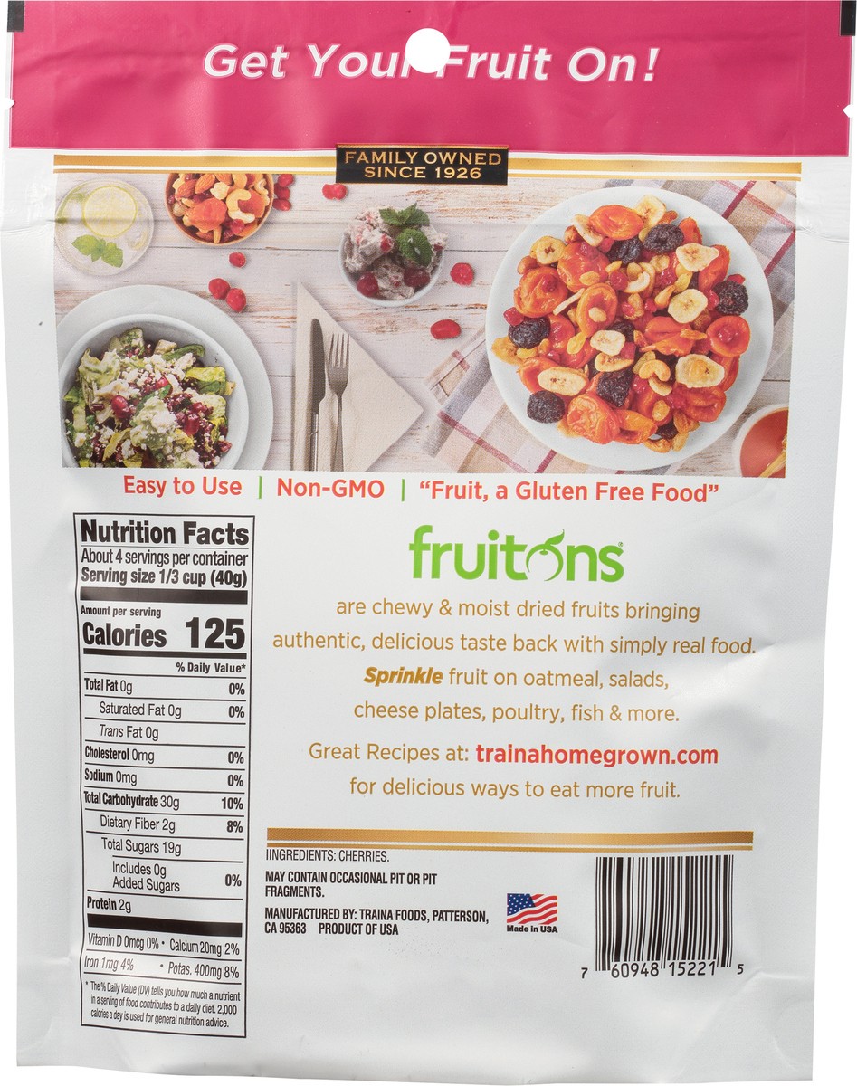 slide 7 of 13, Traina Fruitons California Sun Dried Cherries - 6 oz, 6 oz