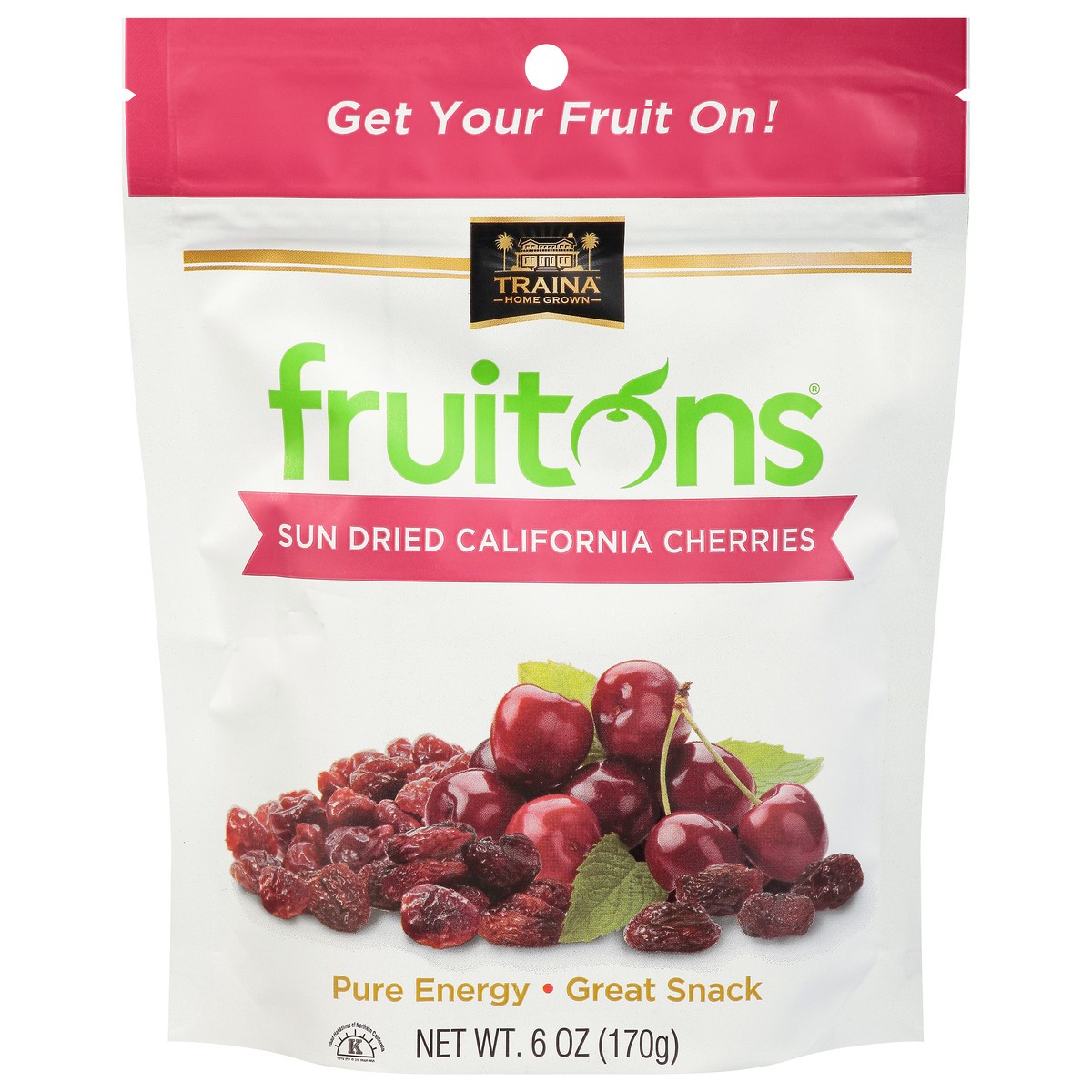 slide 4 of 13, Traina Fruitons California Sun Dried Cherries - 6 oz, 6 oz