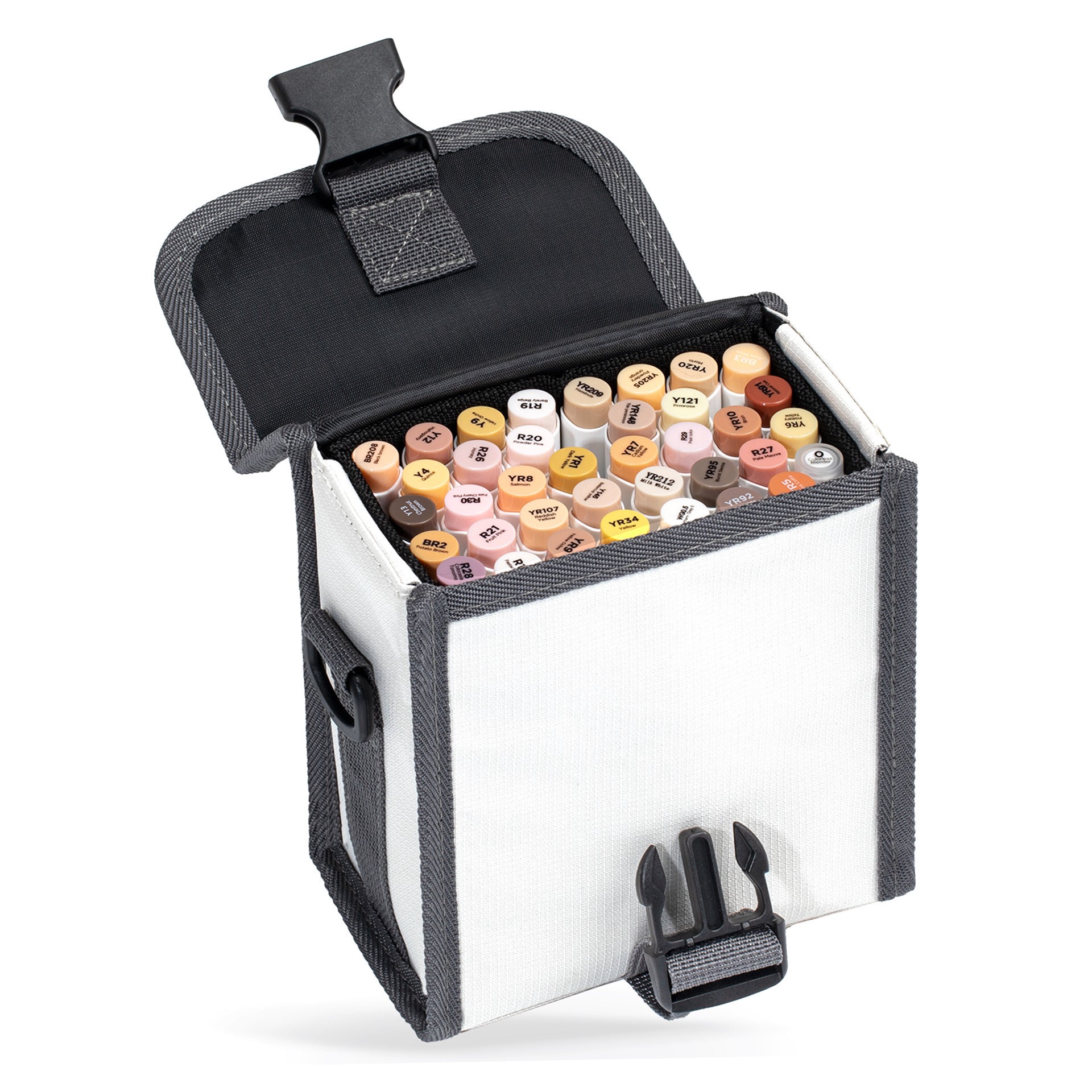 slide 3 of 4, Ohuhu Honolulu 36 Color Portrait Alcohol Markers, 36 markers plus colorless blender