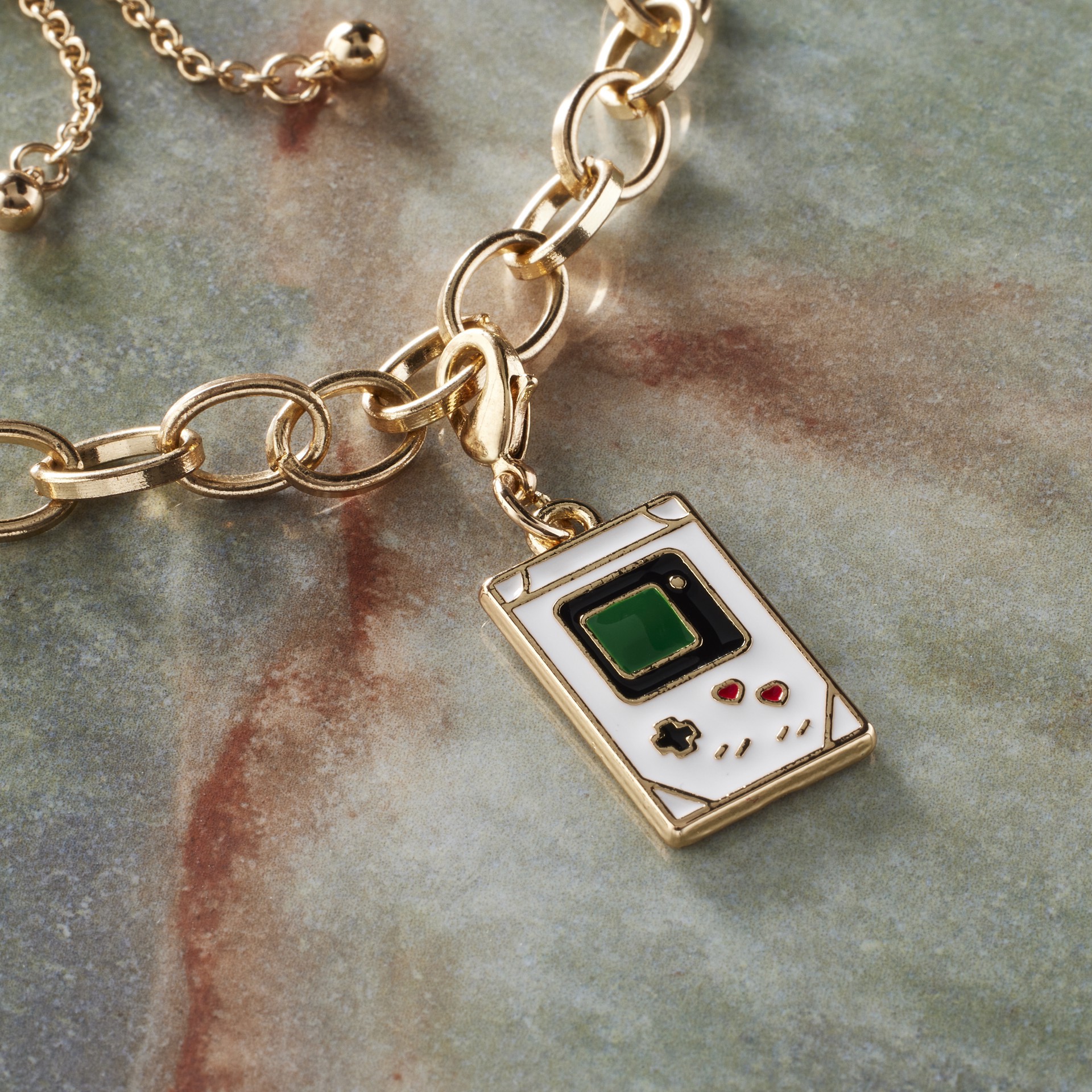 slide 3 of 3, Game Console Charm By Bead Landing, 14 mm charm diameter