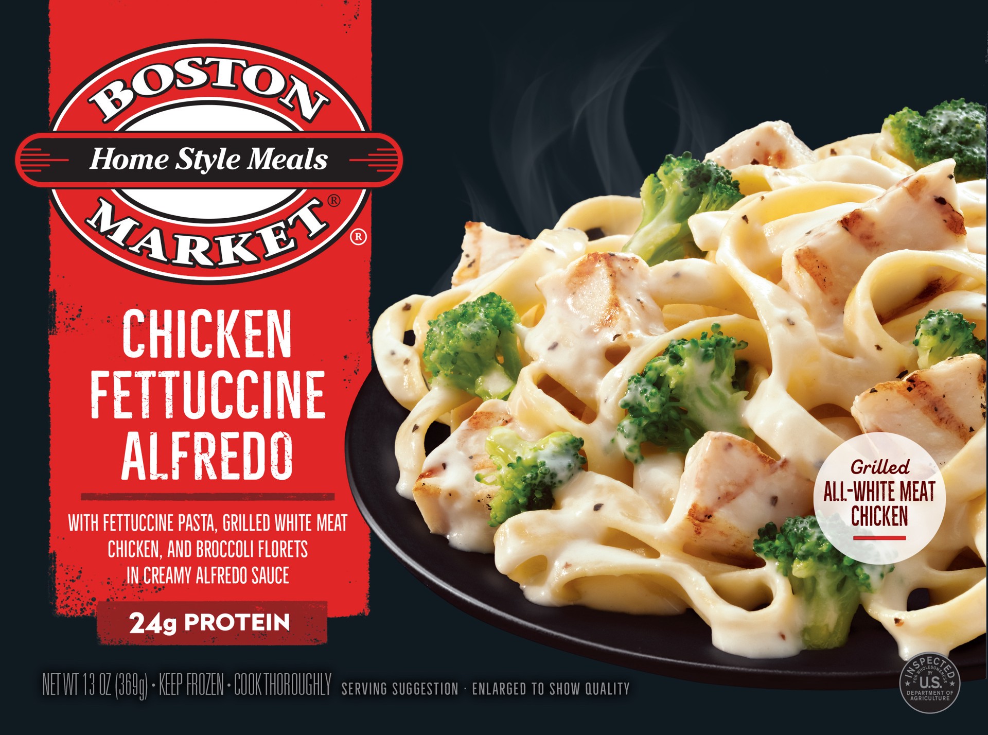 slide 1 of 4, Boston Market Chicken Fettuccine Alfredo, 13 oz