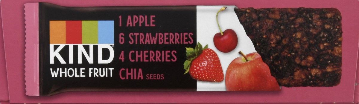 slide 4 of 9, KIND Whole Fruit Apple Strawberries Cherries Chia Fruit Bars 12 ea, 12 ct