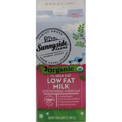 Sunnyside Farms, 1% Low Fat Organic Milk - 64 oz