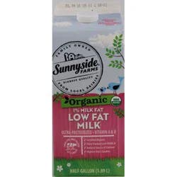Sunnyside Farms, 1% Low Fat Organic Milk - 64 oz