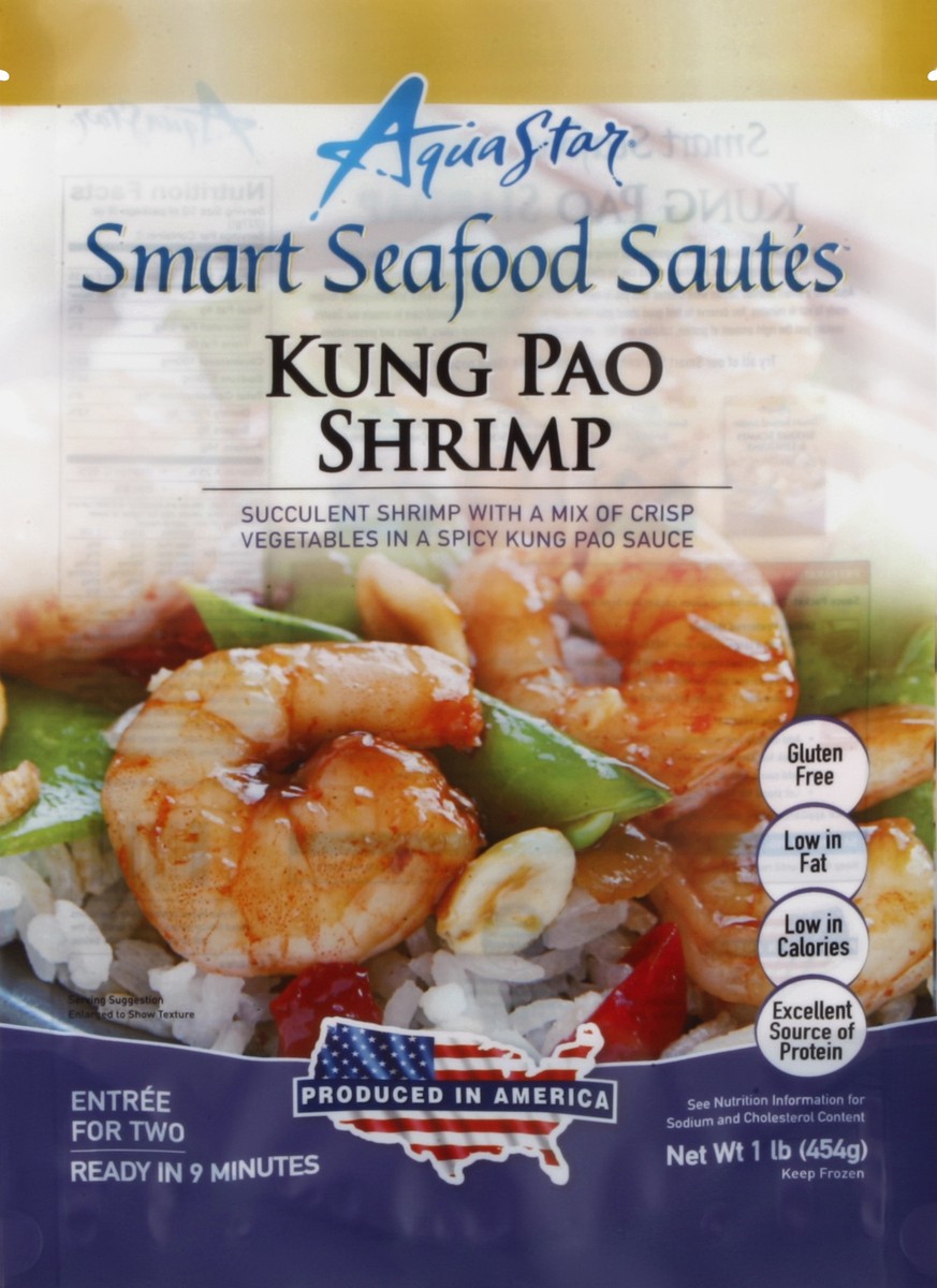 slide 2 of 2, Aqua Star Kung Pao Shrimp Sautes, 16 oz