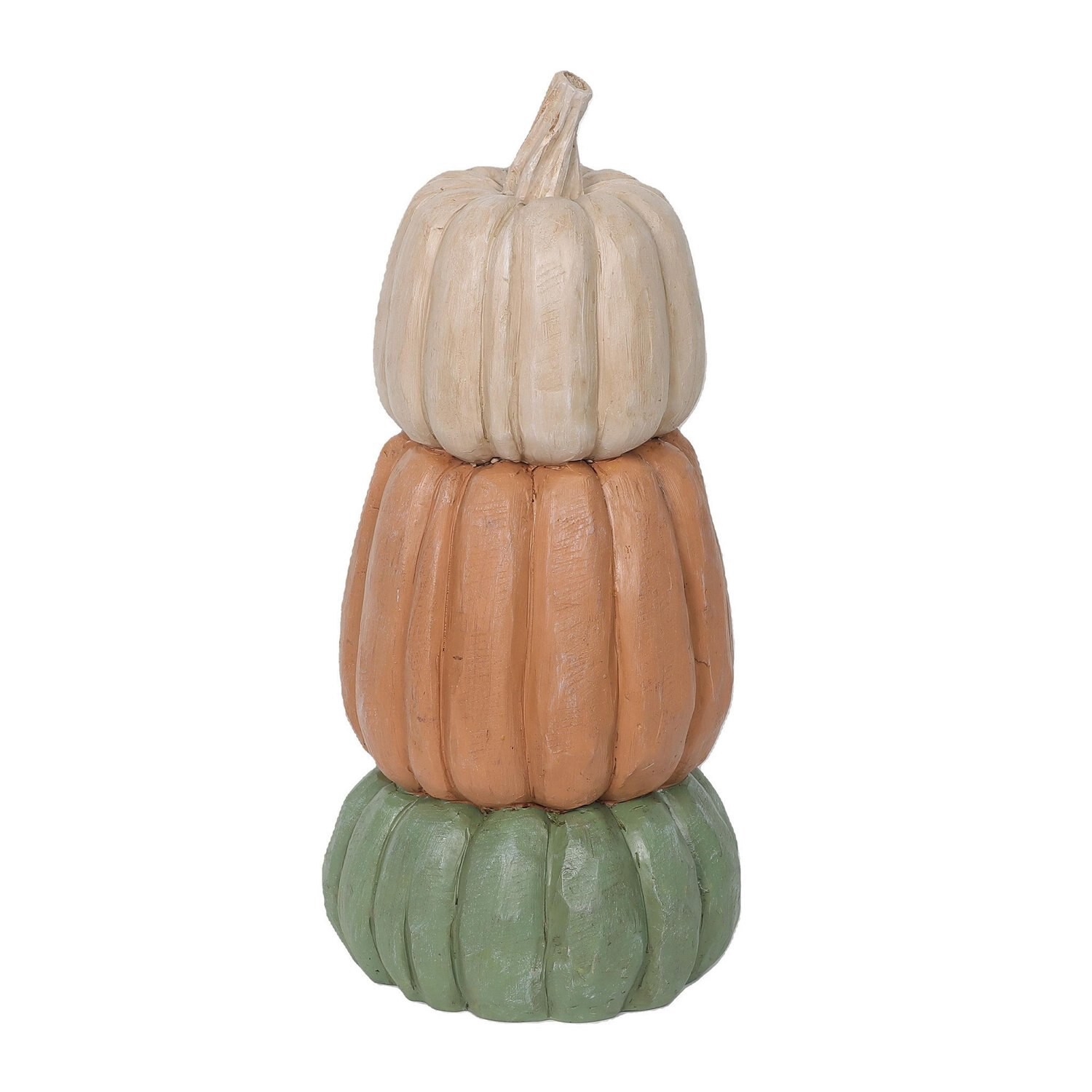 slide 1 of 1, Fall Fest Stacked Resin Pumpkin Décor, 1 ct