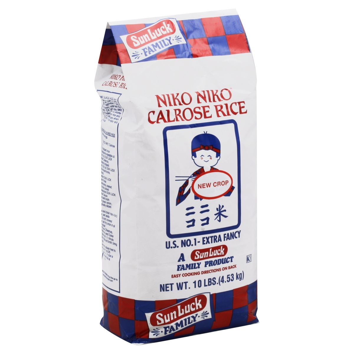 slide 1 of 1, Sun Luck Rice Calrose Niko Niko, 10 lb