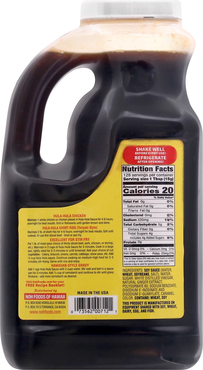 slide 4 of 13, NOH Hawaiian Style Hula-Hula Cooking Sauce & Marinade 64 oz, 64 oz