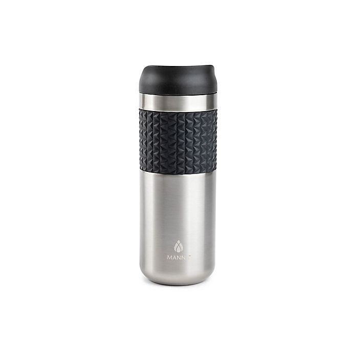 slide 1 of 1, Manna Mocha Grip Insulated Travel Mug - Stainless Steel, 16 oz