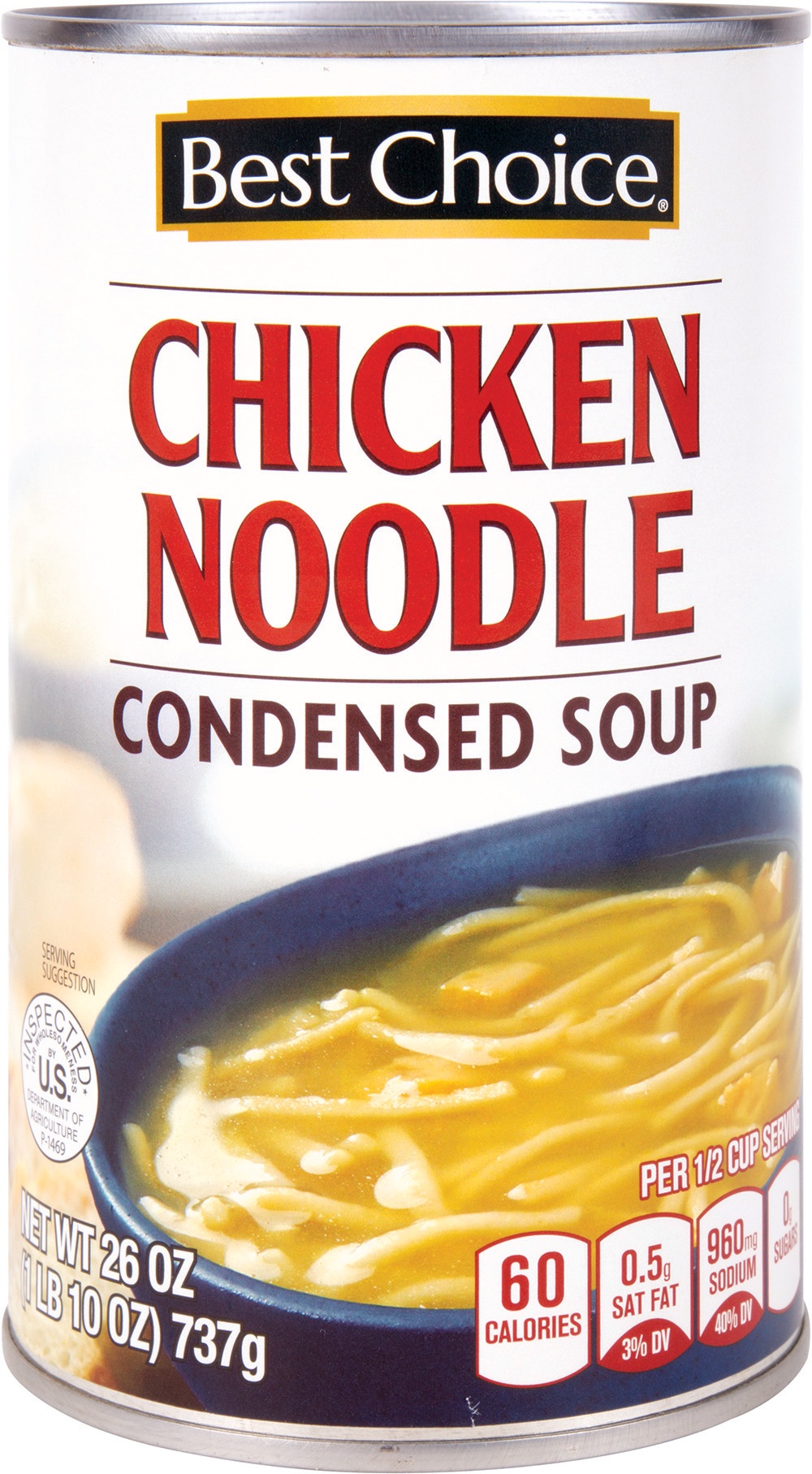 slide 1 of 1, Best Choice Chicken Noodle Soup, 26 oz