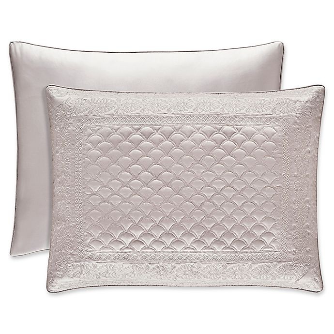 slide 1 of 1, J. Queen New York Zilara Standard Pillow Sham - Pearl, 1 ct