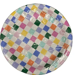 Meijer Rnd 9in Plate Color Squares 20 Ct