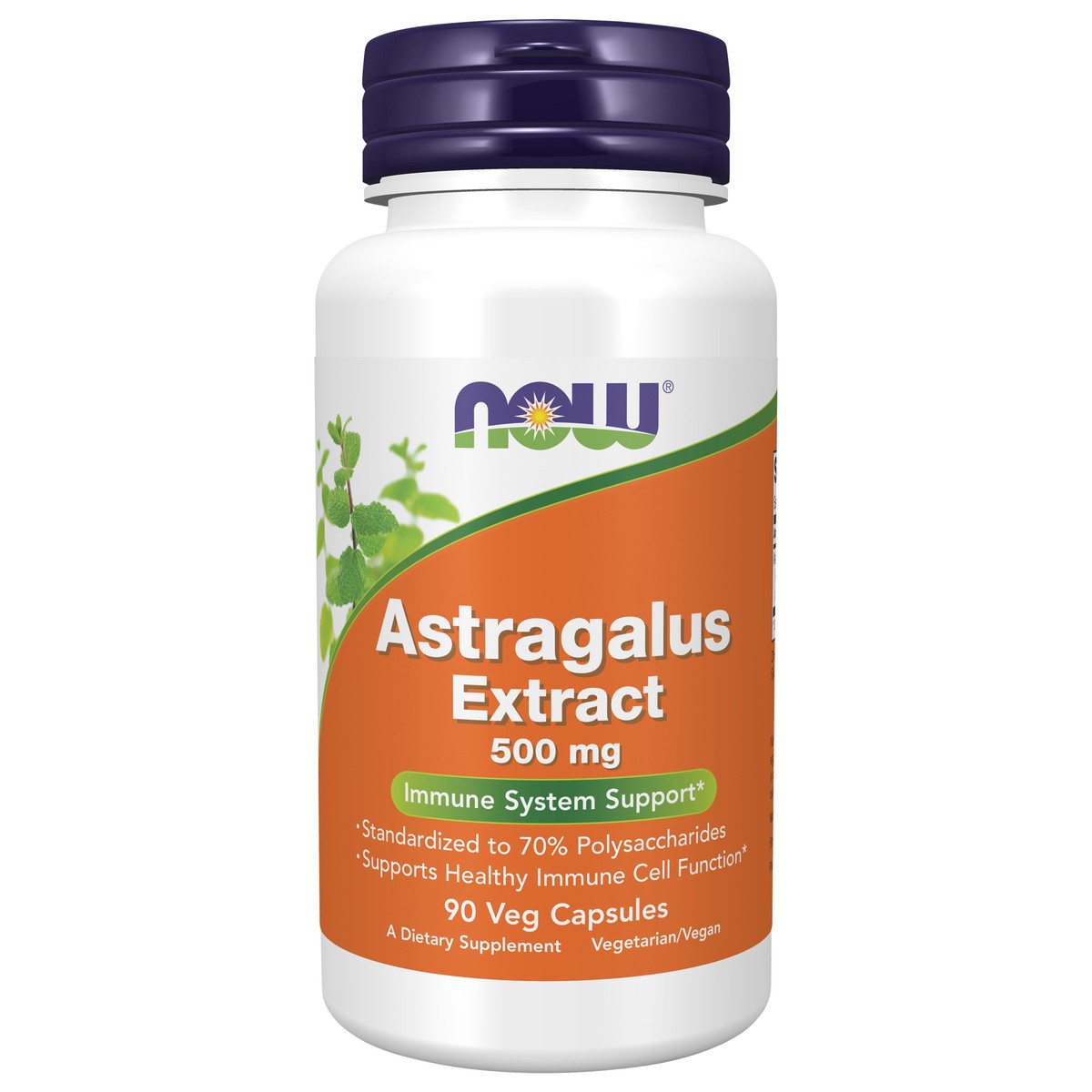 slide 1 of 4, NOW Astragalus Extract 500 mg - 90 Veg Capsules, 90 ct