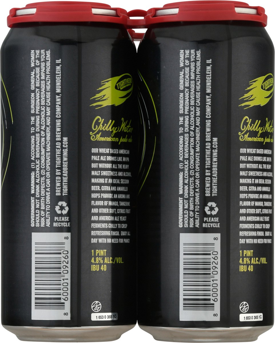 slide 10 of 10, Tighthead Brewing Company Chilly Water Pale Ale 4-1 pt Cans, 1 ct