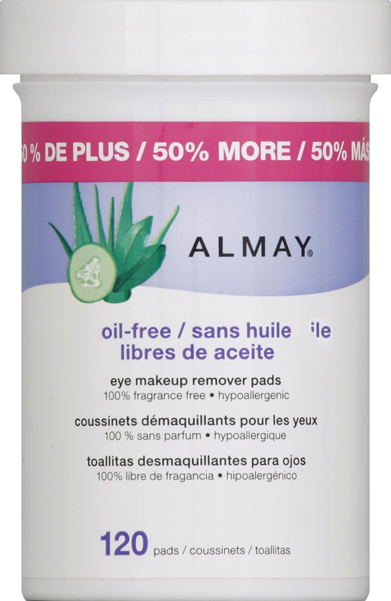 slide 3 of 6, Almay Eye Makeup Remover Pads 120 ea, 120 ct