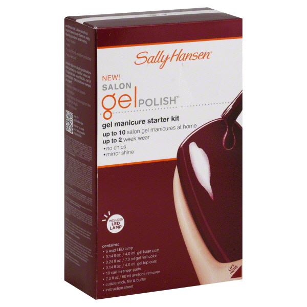 slide 1 of 5, Sally Hansen Manicure Starter Kit, Gel, Wine Not 40300, 1 ct