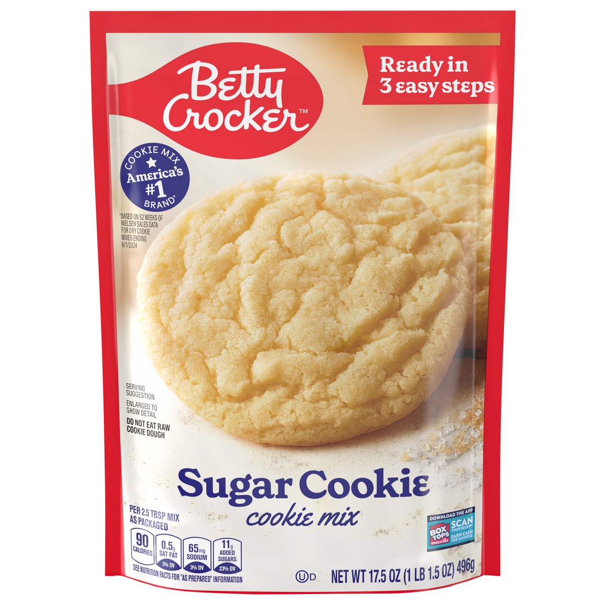slide 1 of 14, Betty Crocker Sugar Cookies, Cookie Baking Mix, 17.5 oz, 17.5 oz