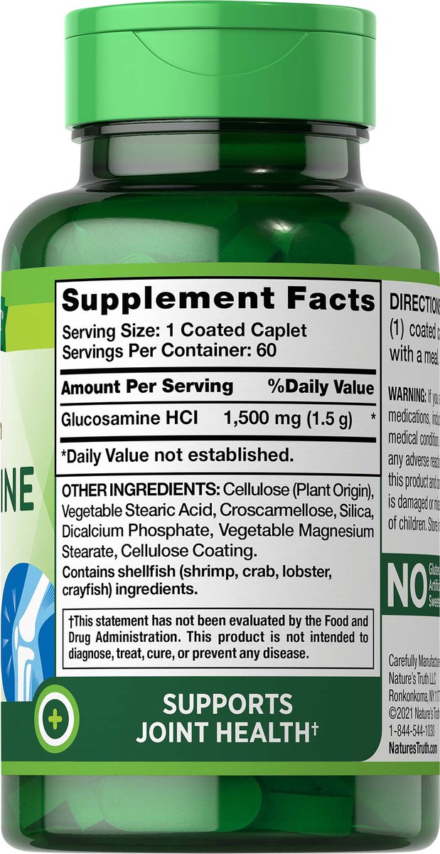 slide 4 of 5, Nature's Truth Mega Strength Glucosamine 1,500 mg, 60 ct