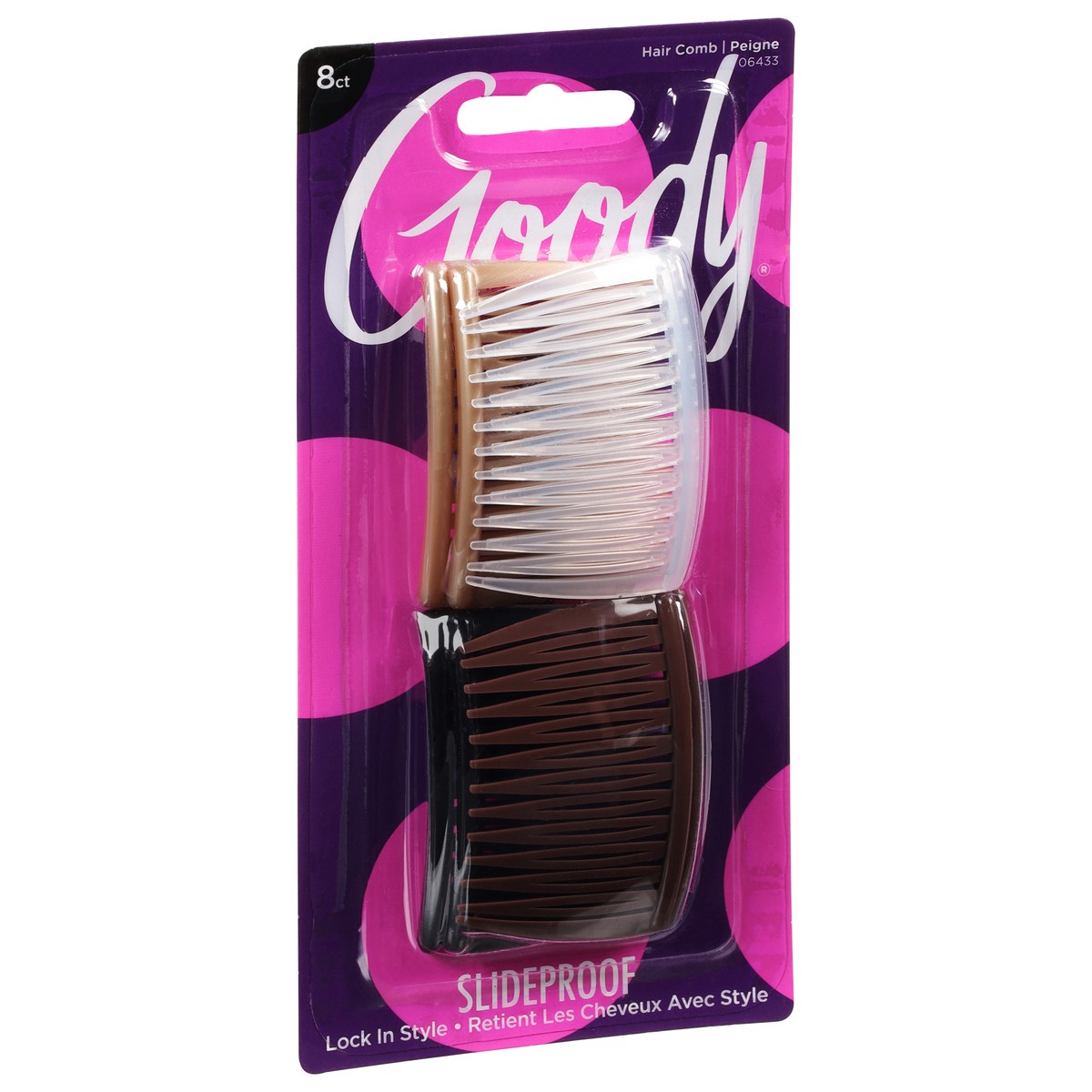 slide 8 of 9, Goody Slide Proof Hair Comb 8 ea, 8 ct