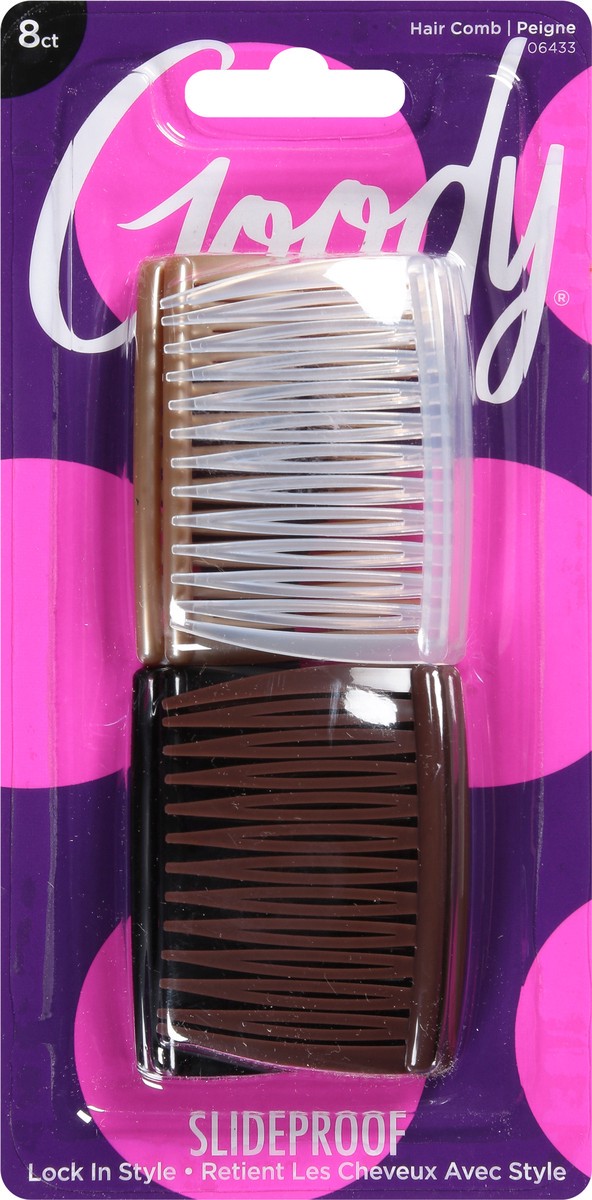 slide 7 of 9, Goody Slide Proof Hair Comb 8 ea, 8 ct