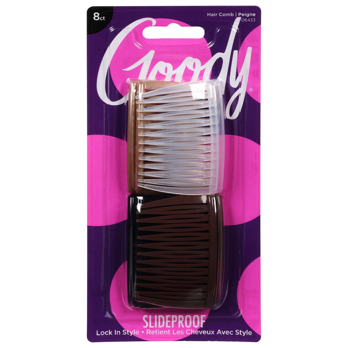 slide 1 of 9, Goody Slide Proof Hair Comb 8 ea, 8 ct