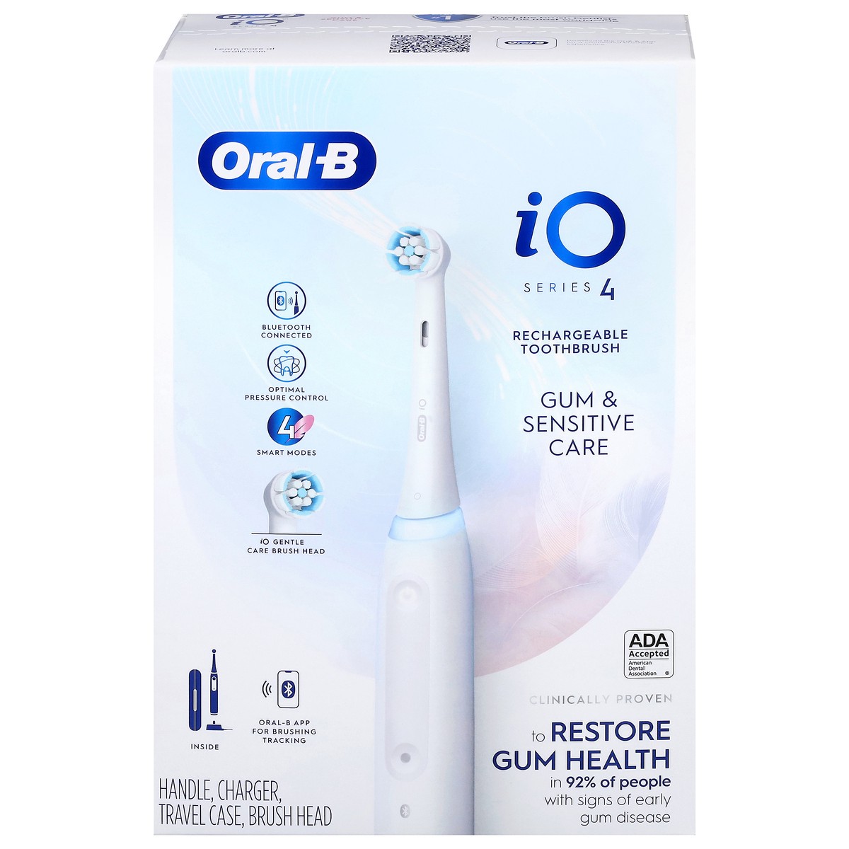 slide 2 of 4, Oral-B iO Rechargeable Gum & Sensitive Care Toothbrush 1 Each, 1 ct