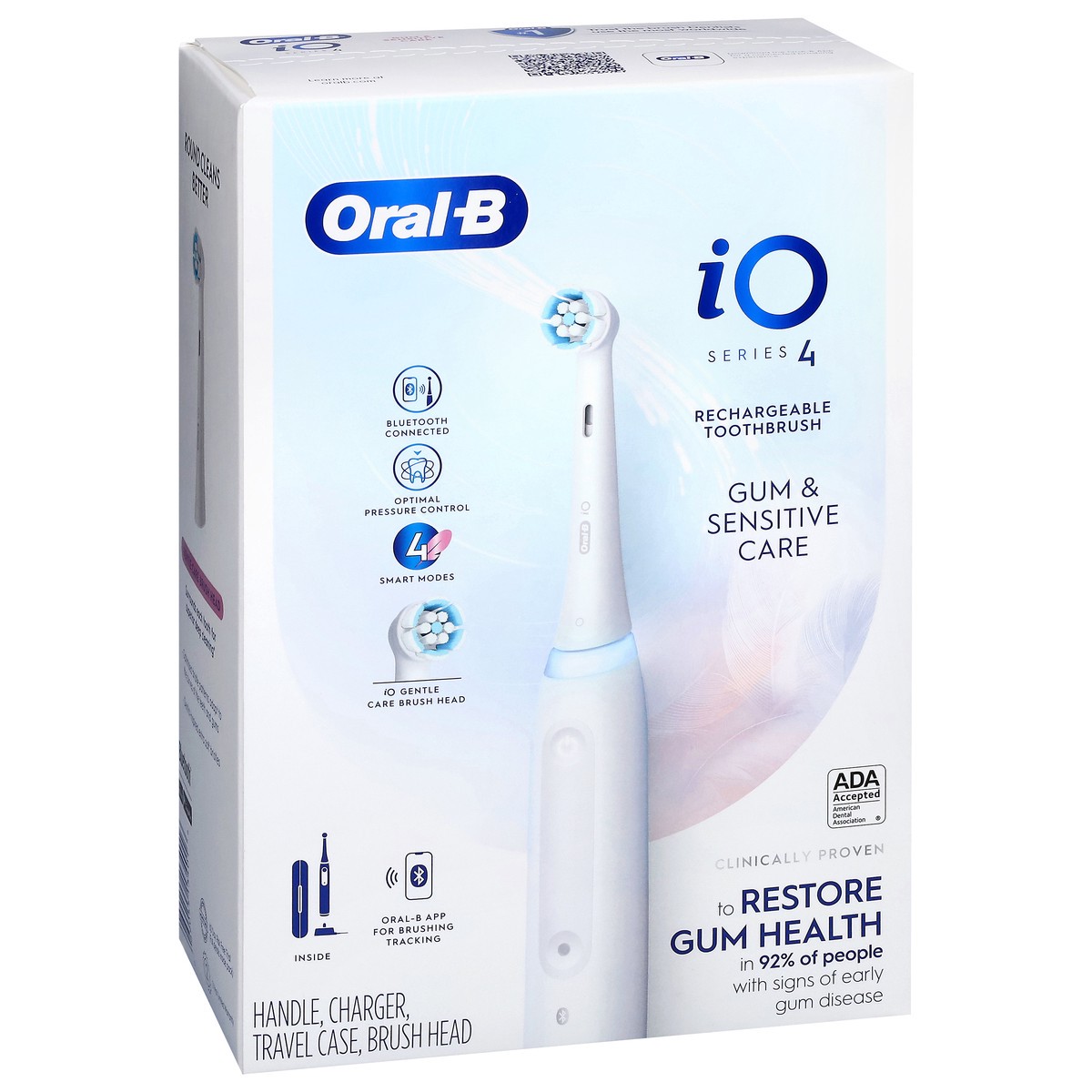 slide 3 of 4, Oral-B iO Rechargeable Gum & Sensitive Care Toothbrush 1 Each, 1 ct