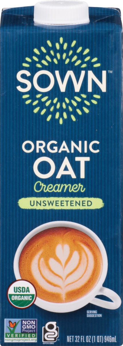 slide 6 of 9, Sown Unsweetened Organic Oat Creamer 32 fl oz, 32 fl oz