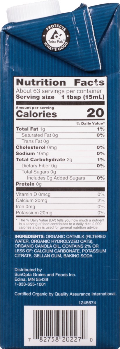 slide 7 of 9, Sown Unsweetened Organic Oat Creamer 32 fl oz, 32 fl oz