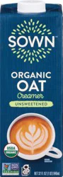 Sown Unsweetened Organic Oat Creamer 32 fl oz