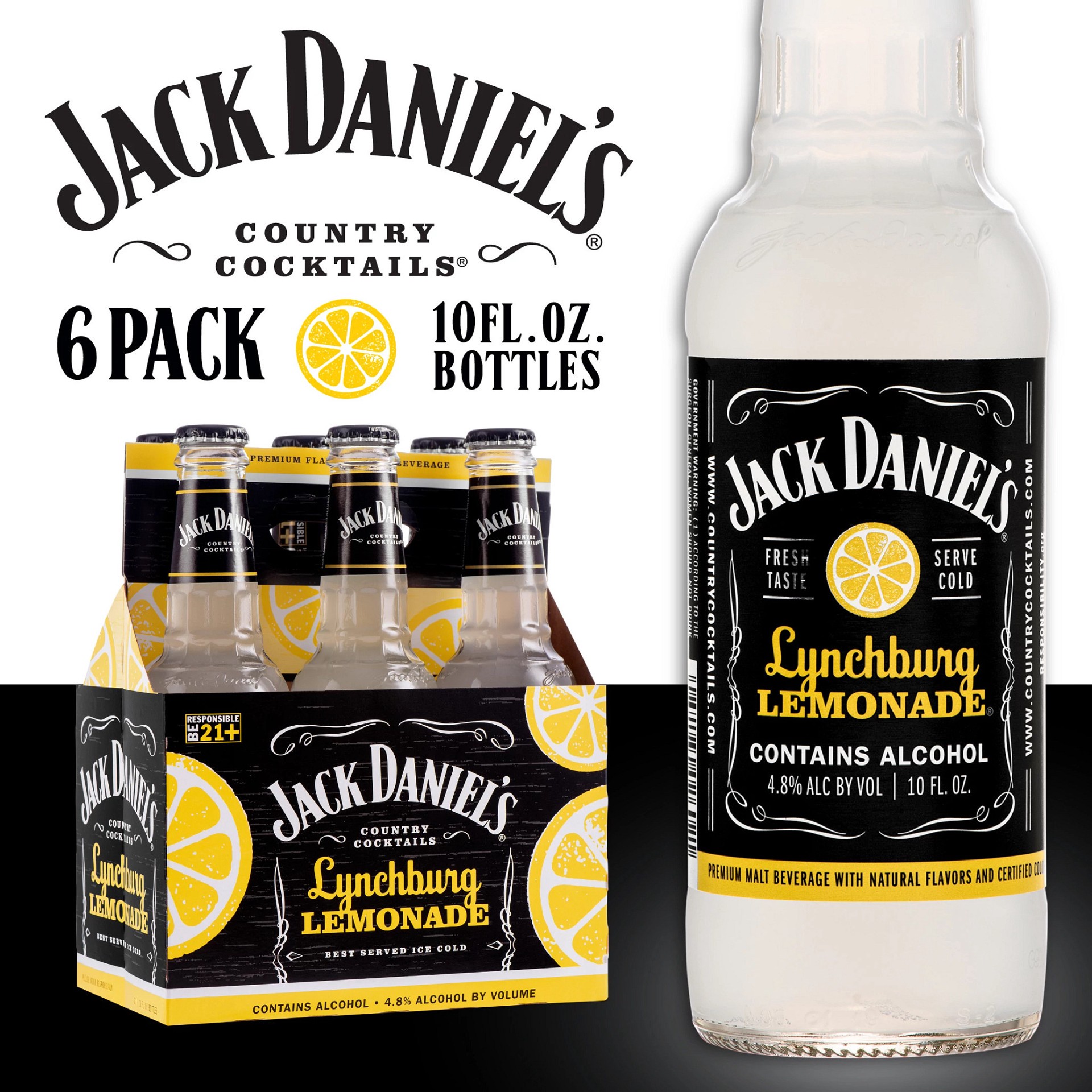 slide 9 of 10, Jack Daniel's Lynchburg Lemonade, 6 ct; 12 fl oz
