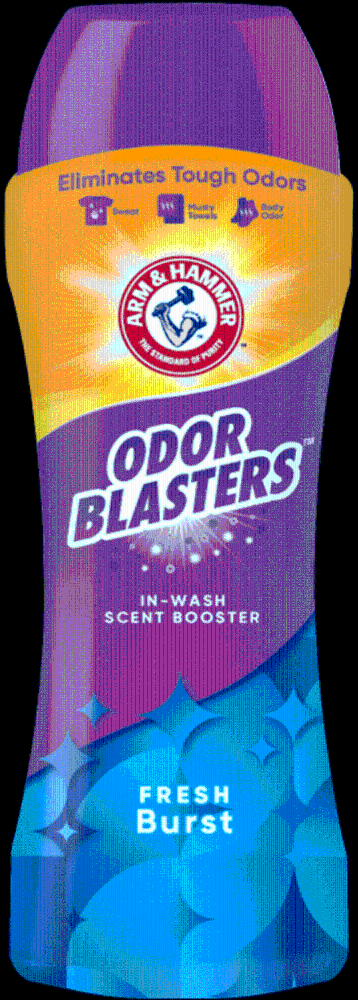slide 1 of 2, ARM & HAMMER Odor Blasters In-Wash Scent Booster, Laundry Scent Booster Fresh Burst Scent, 45 Oz (Pack of 1), 45 oz
