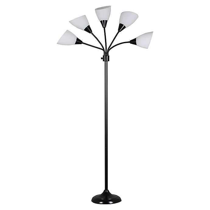 slide 1 of 2, Marmalade 5-Light Floor Lamp - Black, 1 ct