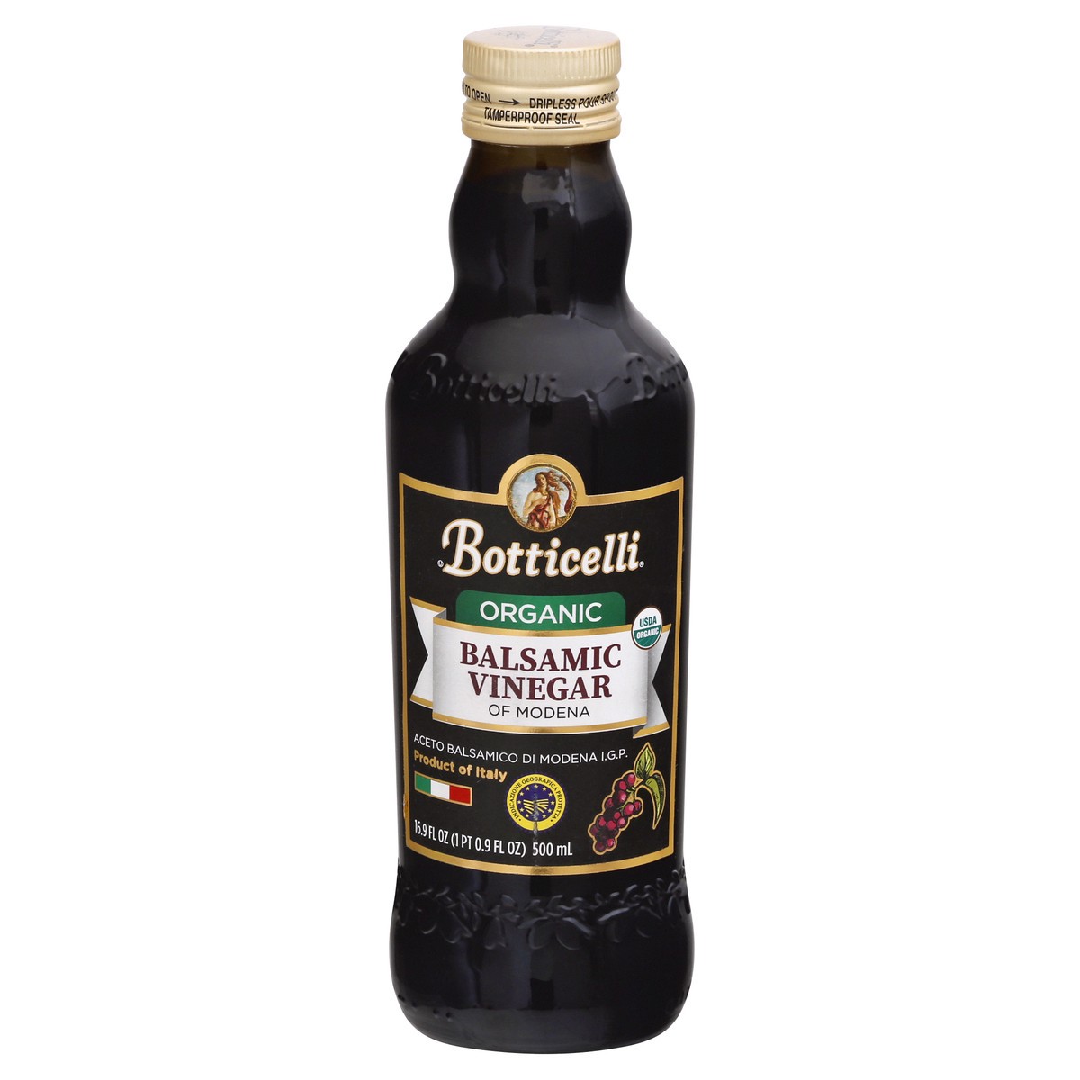 slide 1 of 9, Botticelli Organic of Modena Balsamic Balsamic Vinegar of Modena 16.9 oz, 16.9 fl oz