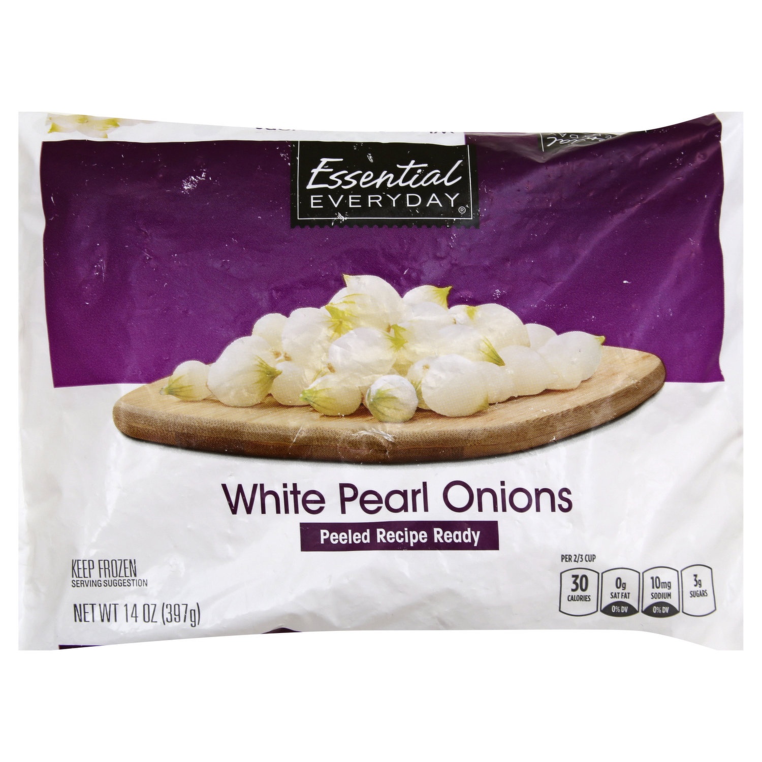 slide 1 of 1, Essential Everyday Pearl Onions, White, 14 oz