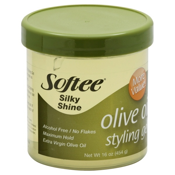 slide 1 of 1, Softee Olive Oil Style Gel, 16 oz